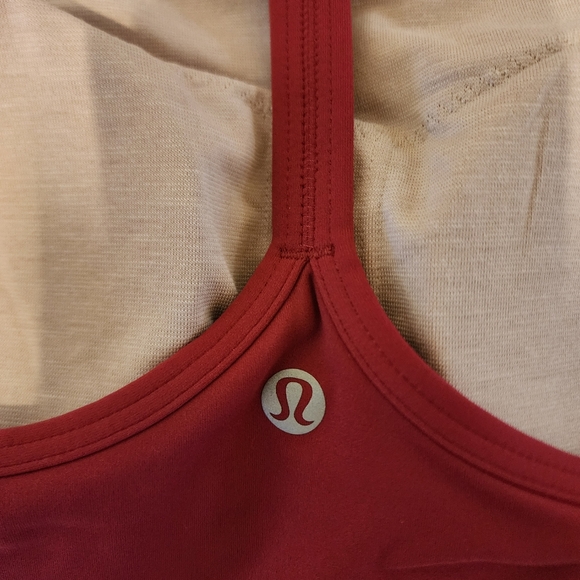 Burgundy Lululemon Flow Wrap Front High Neck Bra NWT - Picture 3 of 8